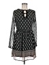 Xhilaration 100% Polyester Paisley Black Casual Dress Size M - photo 1
