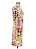 Jennifer Lopez Print Orange Cocktail Dress Size S - photo 4
