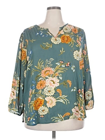 Monday Fun 3/4 Sleeve Blouse (view 1)