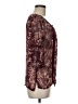 Lauren Conrad 100% Polyester Burgundy 3/4 Sleeve Blouse Size M - photo 4