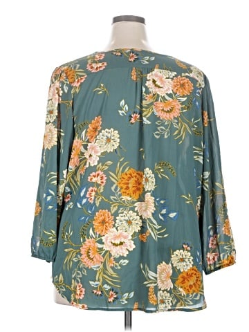 Monday Fun 3/4 Sleeve Blouse (view 2)