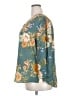 Monday Fun 100% Polyester Floral Teal 3/4 Sleeve Blouse Size 2X - photo 5