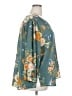 Monday Fun 100% Polyester Floral Teal 3/4 Sleeve Blouse Size 2X - photo 4