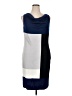 St. John Color Block Blue Casual Dress Size 14 - photo 1