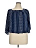 Ember 100% Polyester Blue 3/4 Sleeve Blouse Size XL - photo 1