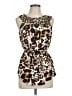 Etcetera 100% Silk Brown Sleeveless Silk Top Size 12 - photo 1