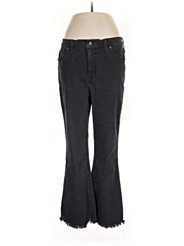 Madewell Cali Demi-Boot Jeans in Berkeley Black: Chewed-Hem Edition (view 1)