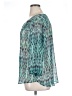St. John's Bay 100% Polyester Teal 3/4 Sleeve Blouse Size XL - photo 5