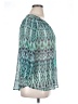St. John's Bay 100% Polyester Teal 3/4 Sleeve Blouse Size XL - photo 4