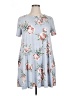 Doublju Floral Blue Casual Dress Size 1X - photo 1