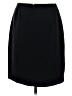 Caslon 100% Polyester Solid Black Formal Skirt Size 8 - photo 2