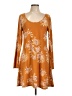 Mudd Orange Casual Dress Size L - photo 1