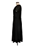 Perceptions Solid Black Casual Dress Size L - photo 5