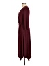 Perceptions Solid Burgundy Cocktail Dress Size L - photo 5