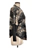 Ariella Color Block Black Long Sleeve Blouse Size L - photo 4