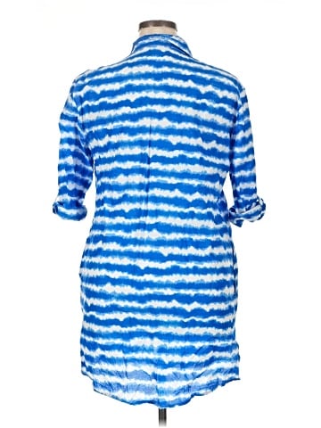 Miraclesuit 3/4 Sleeve Button-Down Shirt (view 2)