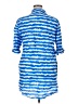 Miraclesuit 100% Cotton Blue 3/4 Sleeve Button-Down Shirt Size XL - photo 2