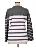 Lands' End 100% Cotton Stripes Gray Pullover Sweater Size 14 - 16 - photo 2