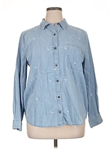 Style&Co Long Sleeve Button-Down Shirt (view 1)