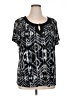 Hampshire Studio Black Short Sleeve Blouse Size 1X - photo 1