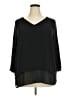 MICHAEL Michael Kors Black 3/4 Sleeve Blouse Size 2X - photo 1