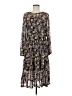 Maurices Floral Black Casual Dress Size M - photo 1
