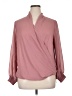 Pleione 100% Polyester Pink Long Sleeve Blouse Size XL - photo 1
