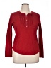 Chaps 100% Cotton Red Long Sleeve Henley Size XL - photo 1