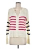 Aqua Stripes Ivory Cardigan Size M - photo 1