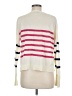 Aqua Stripes Ivory Cardigan Size M - photo 2