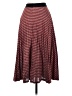 Max Mara Chevron-herringbone Burgundy Casual Skirt Size 2 - photo 2