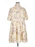 CeCe 100% Polyester Floral Yellow Casual Dress Size XL - photo 1