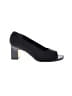 VANELi 100% Leather Black Heels Size 6 1/2 - photo 1