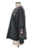 Johnny Was 100% Cotton Floral Gray Pullover Sweater Size M - photo 5