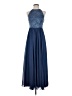 Vera Wang 100% Polyester Blue Cocktail Dress Size 2 - photo 1