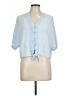 Sim & Sam Blue Short Sleeve Blouse Size L - photo 1