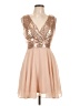 Lulus 100% Polyester Tan Cocktail Dress Size L - photo 1