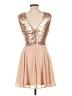 Lulus 100% Polyester Tan Cocktail Dress Size L - photo 2