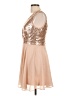 Lulus 100% Polyester Tan Cocktail Dress Size L - photo 5