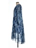 Joie 100% Polyester Paisley Multi Color Blue Casual Dress Size L - photo 5