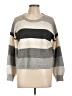 Pink Republic Stripes Gray Pullover Sweater Size L - photo 1