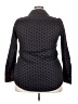 Foxcroft 100% Cotton Polka Dots Black Long Sleeve Blouse Size 18 - photo 2