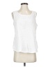 Flax 100% Linen White Sleeveless Blouse Size 4 (P) - photo 1
