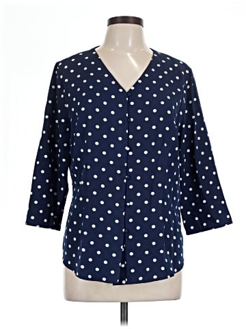 Allegra K 3/4 Sleeve Blouse (view 1)