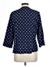Allegra K 100% Polyester Polka Dots Blue 3/4 Sleeve Blouse Size L - photo 2