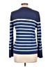 J. McLaughlin Stripes Blue Pullover Sweater Size L - photo 2