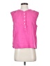 J.Crew Pink Sleeveless Button-Down Shirt Size S - photo 1