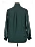 Pleione 100% Polyester Green Long Sleeve Blouse Size XL - photo 2