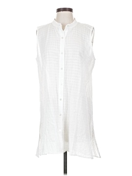 Eileen Fisher Sleeveless Button Down Shirt