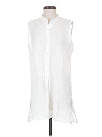 Eileen Fisher Sleeveless Button-Down Shirt (view 1)